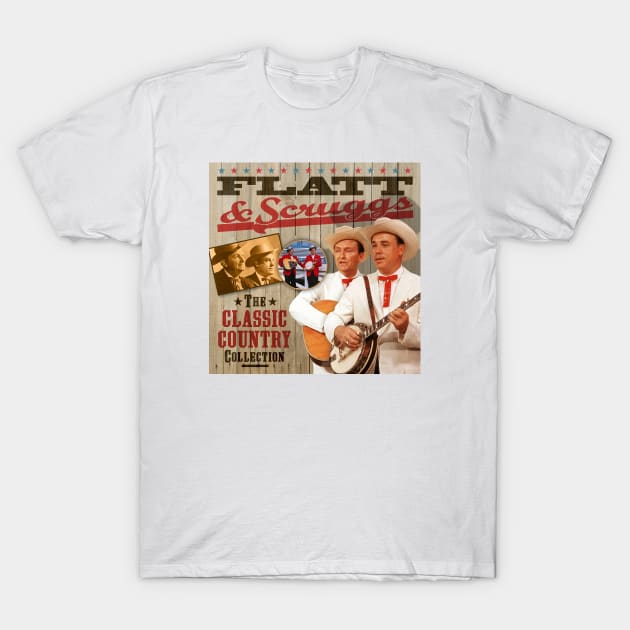 Flatt & Scruggs - The Classic Country Collection T-Shirt by PLAYDIGITAL2020